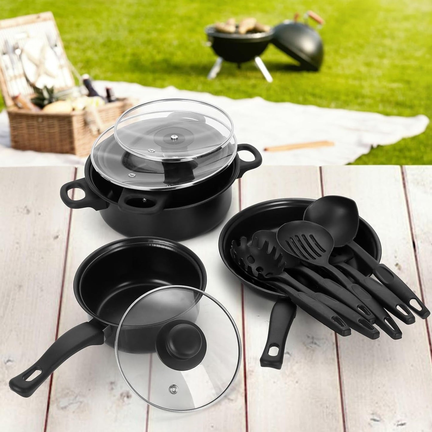 Rynx | MHome Non-stick Cookware 13-piece Various Color Options
