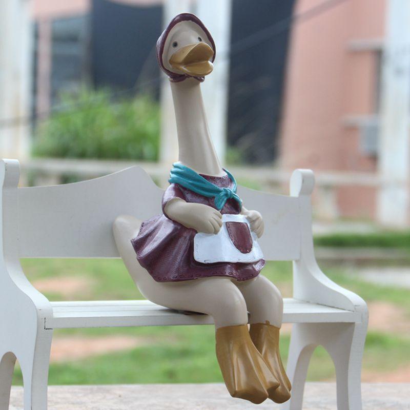 Rynx | Playful Hand-Painted North Duck Duo for Enchanting Home and Garden Decoration