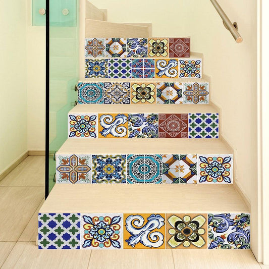 Rynx | Transform your stairs with stylish abstract geometric decals