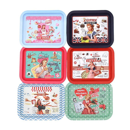 Rynx | 6Pcs Retro Metal Tray