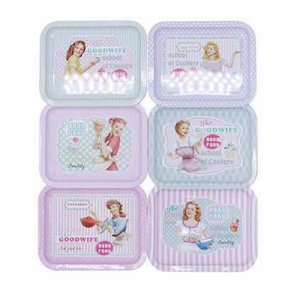 Rynx | 6Pcs Retro Metal Tray