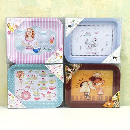 Rynx | 6Pcs Retro Metal Tray