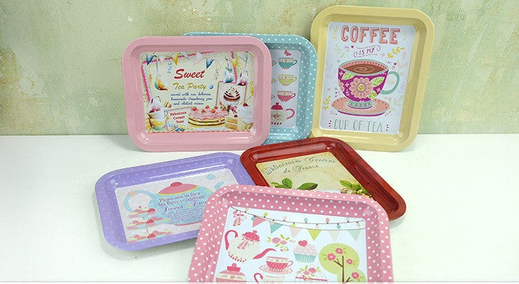 Rynx | 6Pcs Retro Metal Tray
