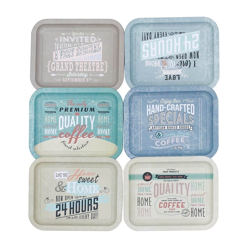 Rynx | 6Pcs Retro Metal Tray