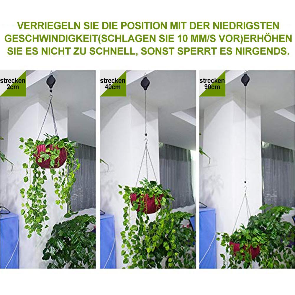 Rynx | Retractable Hook, Plant Pulley for Garden Pots and Bird Feeders