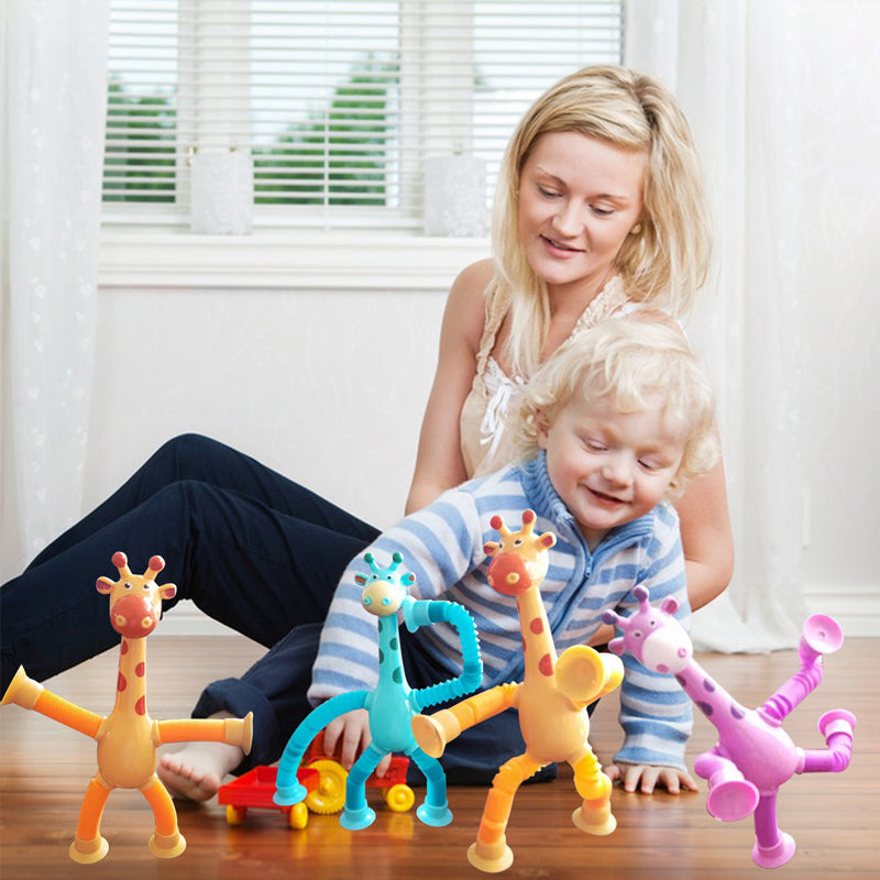 Rynx | Telescopic Giraffe Toy with Suction Cup