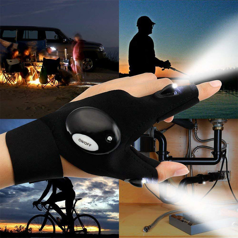 Rynx | Comfortable LED gloves with waterproof lights