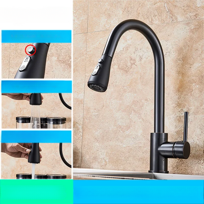 Rynx | AquaFlex – Flexible Kitchen Faucet with Pull-out Spray Head