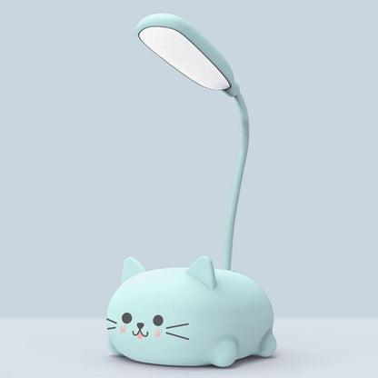 Rynx | Mini Cartoon Cat LED Eye Protection Reading Light USB Rechargeable Desk Lamp