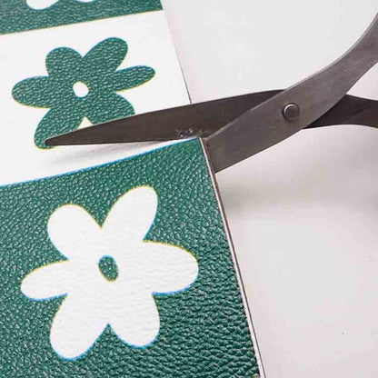 Rynx | Lovely Pink Flowers PVC Leather Kitchen Mat