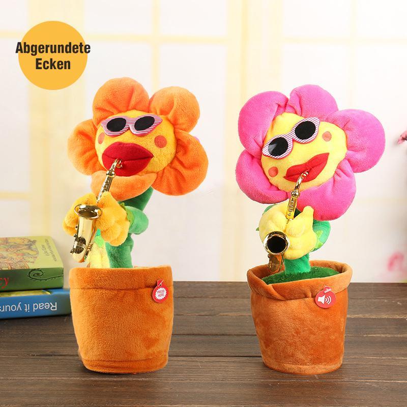 Rynx | Dancing Sunflower Singer with Saxophone, funny toy