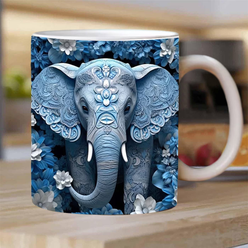 Rynx | 3d Elephant Flower Mug
