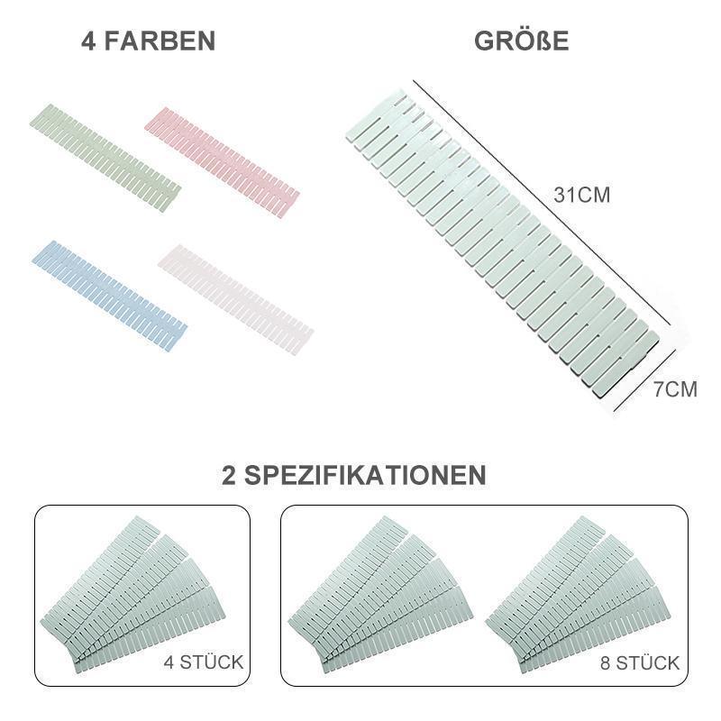 Rynx | Bequee® Multifunctional Drawer Dividers Plastic 4 Color