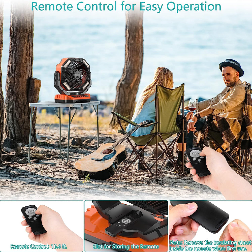 Rynx | Camping LED Fan with Light