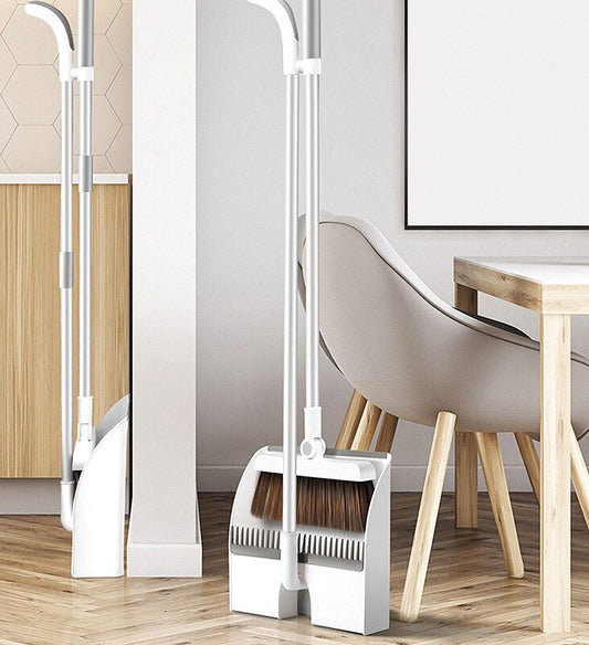 RYNX | Broom With Stand-Up Dustpan Combo Set For Use In The Office, Home, Kitchen, Lobby Floor