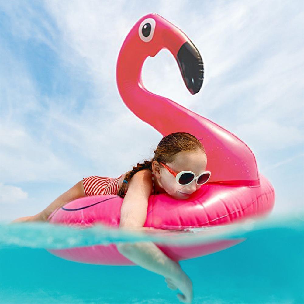 Rynx | FloatEase Flamingo Pool Swim Ring | Inflatable XXL Swim Tire | Summer Pool Toy | Party Decor