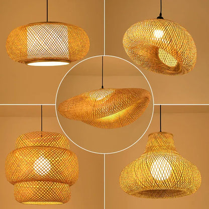 Rynx | Handcrafted Rattan Pendant Light - RayaLicht