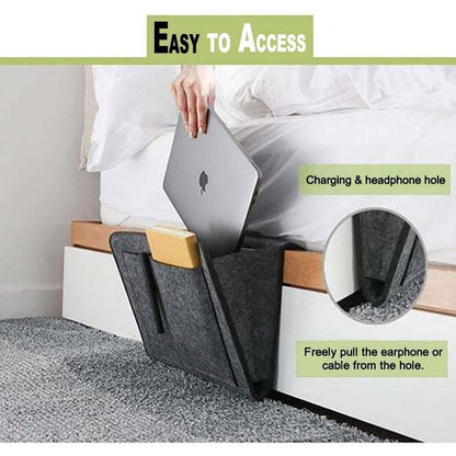 Rynx | Sofa Nightstand Felt Storage Bag with Pockets Hanging Organizer
