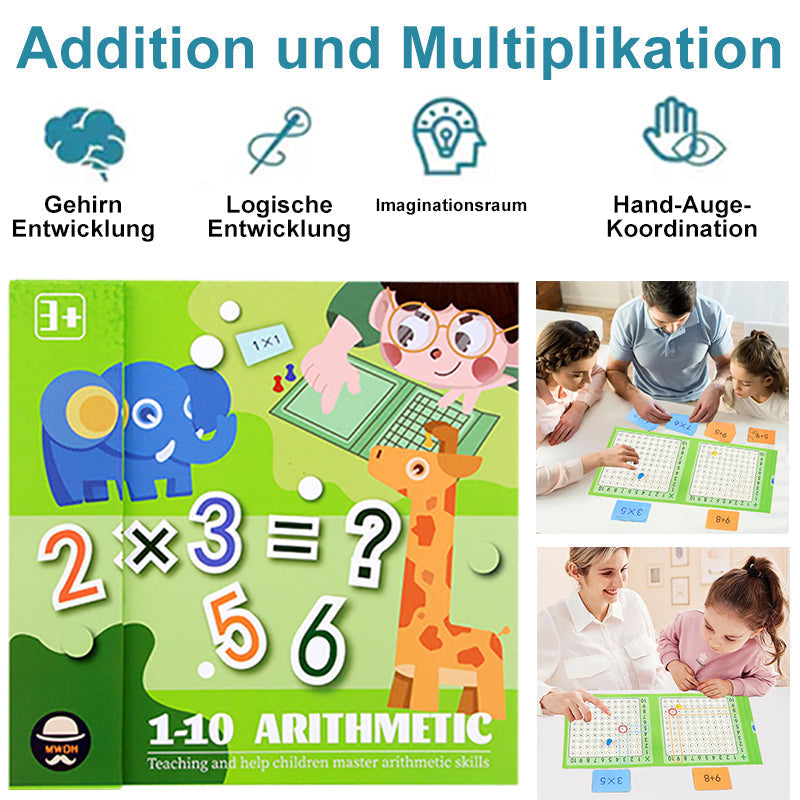 Rynx | 2-in-1 Magnetic Multiplication and Addition Learning Toy for Kids