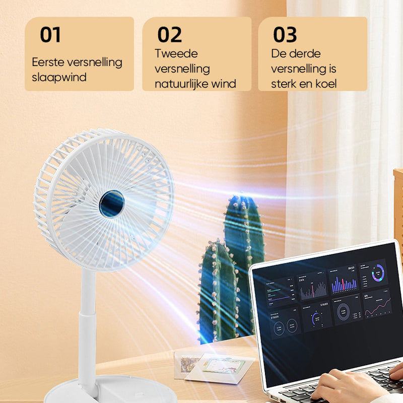 Rynx | Rechargeable Foldable Telescopic Table Fan