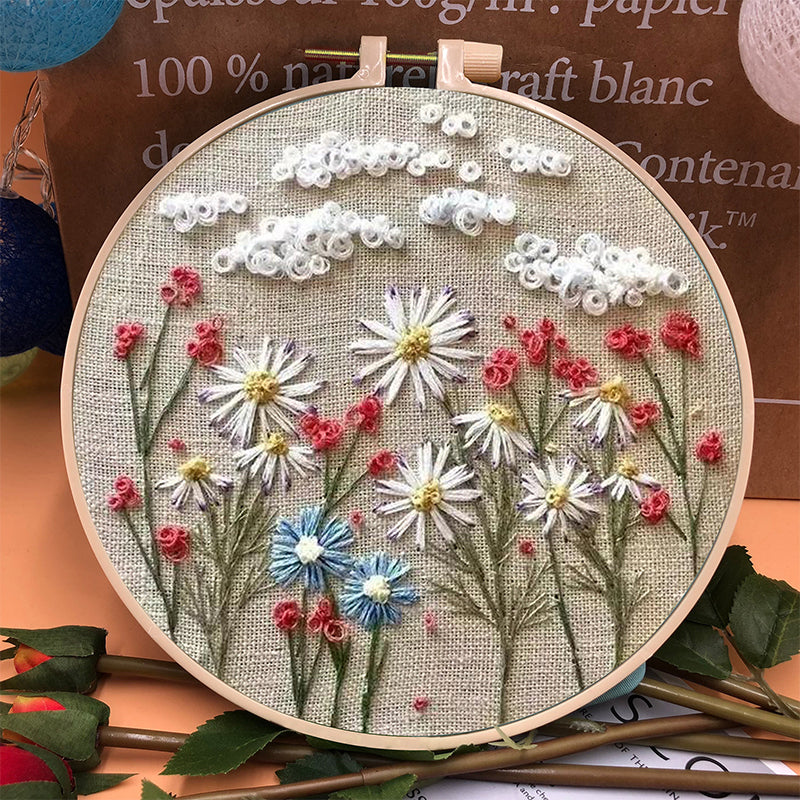 RYNX | Flower Package With Embroidery Hoops For Beginners C