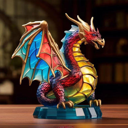 Rynx | Wildlife Art With Base Wildlife Desk Decorations Dragons