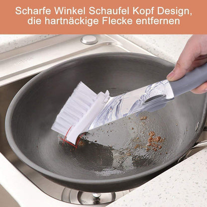 Rynx | Bequee Soap splashes kitchen cleaning brush with long handle scrubber