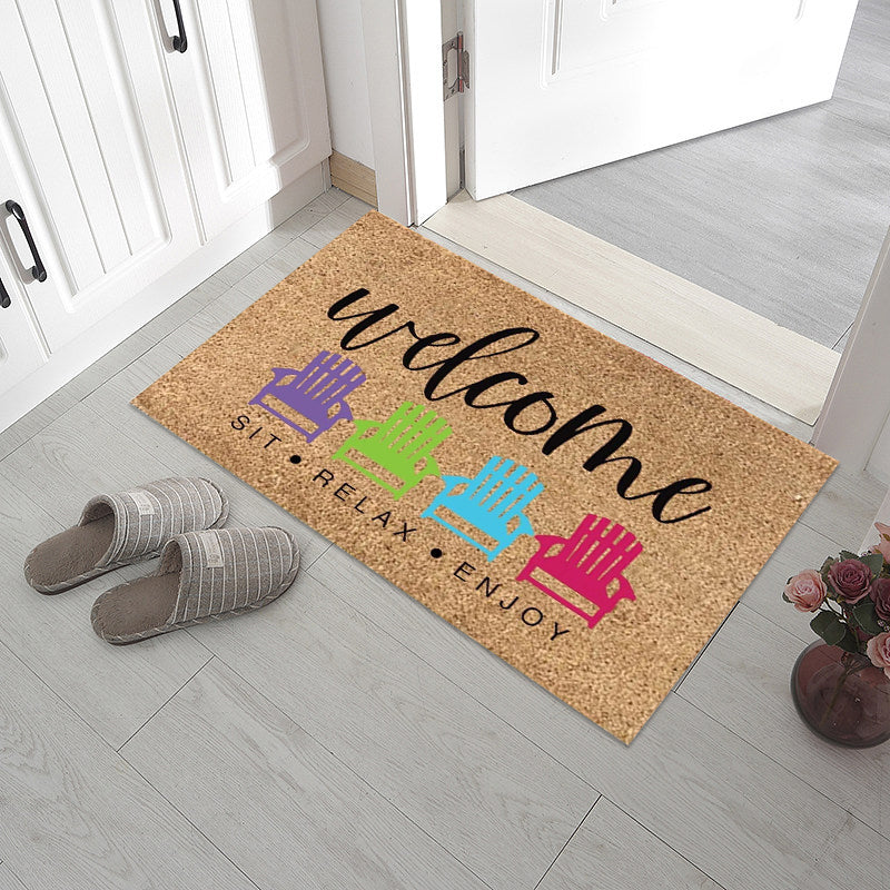 Rynx | Welcome Decorative Doormat, Non-Slip Mats for the Entrance Area