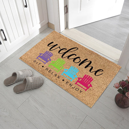 Rynx | Welcome Decorative Doormat, Non-Slip Mats for the Entrance Area