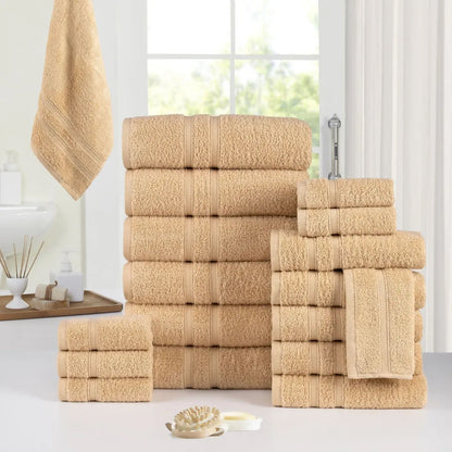 Rynx | 18-pieces: Bibb Home Zero Twist Egyptian cotton towel set