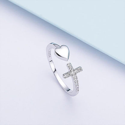 RYNX | Love S925 Sterling Silver Cross Ring