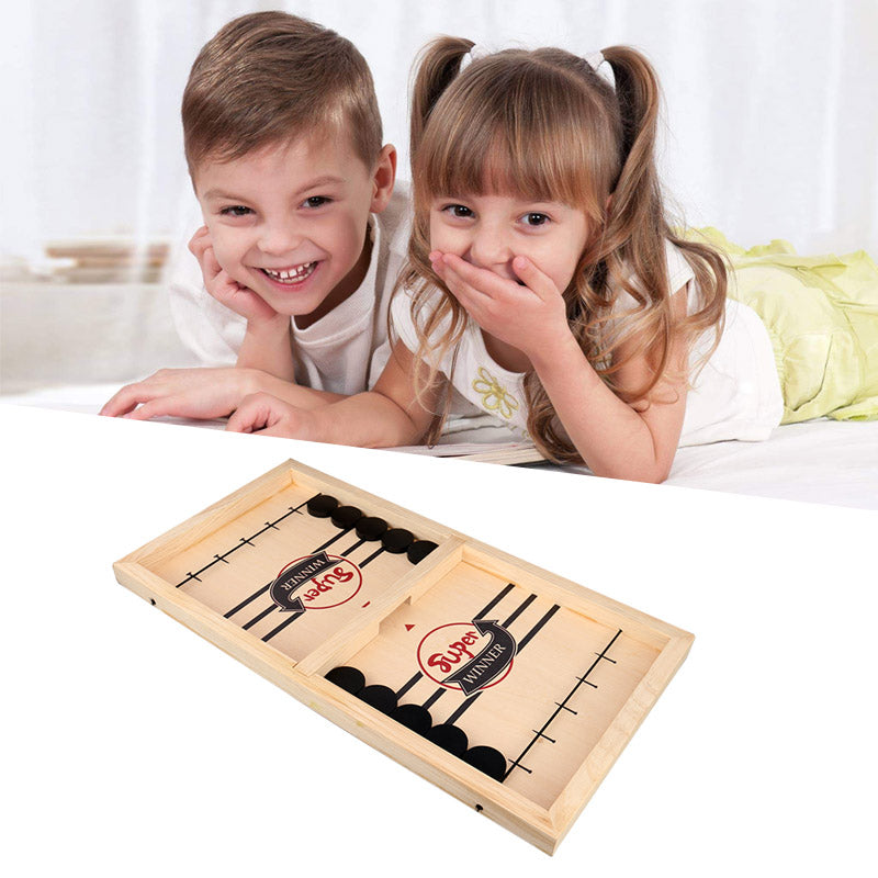 Rynx | Playfun - Double-Sided Sling Puck Board Game - Family Fun For Everyone