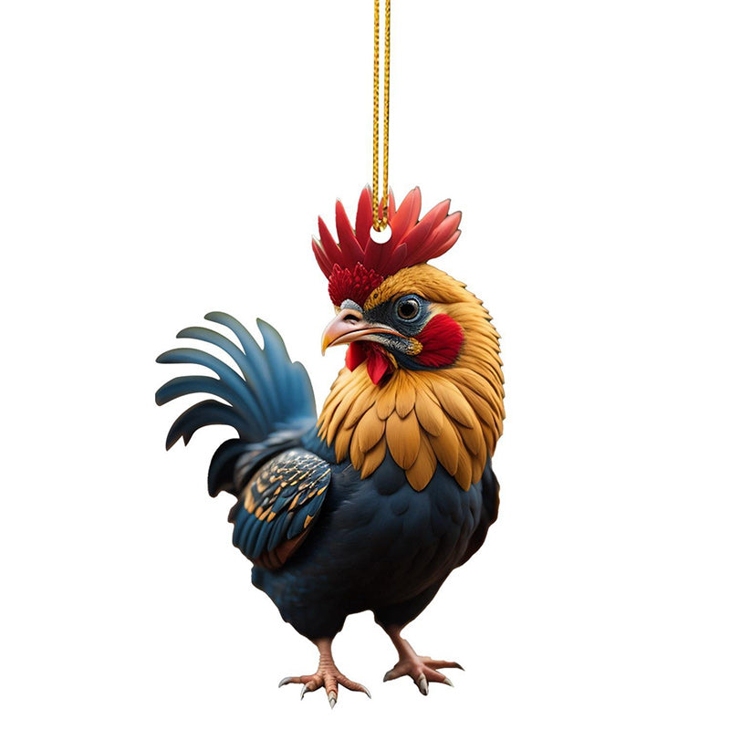 Rynx | Cartoon Rooster Decorative Ornaments