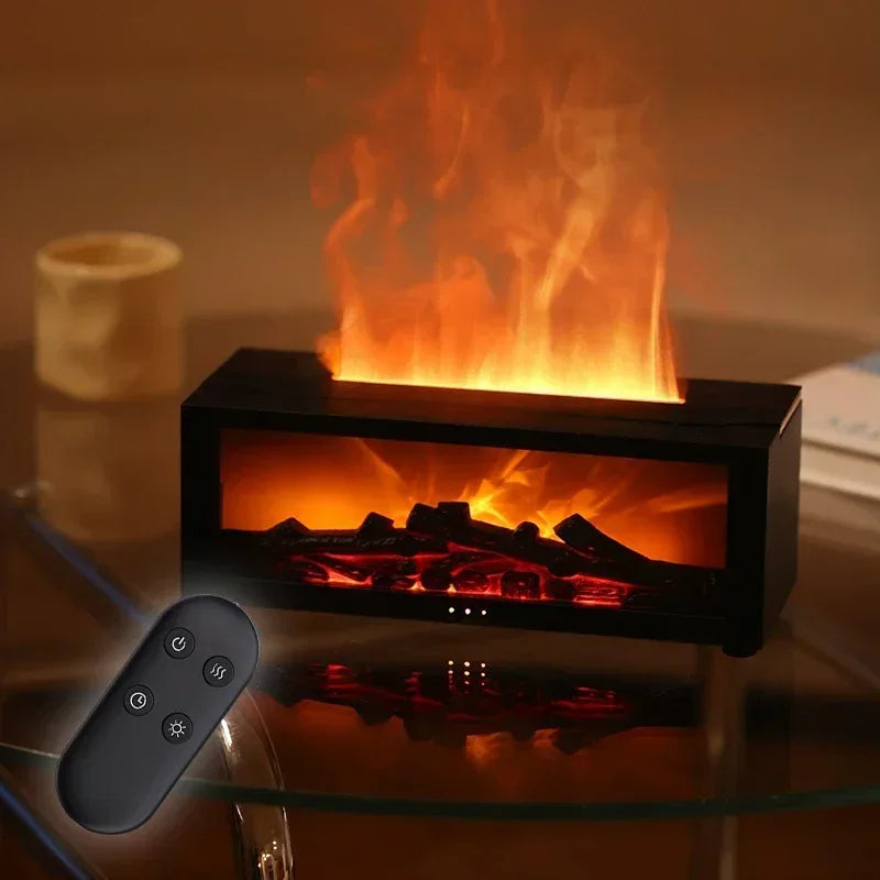 Rynx | Remote Control Colorful Flame Fireplace Aroma Diffuser