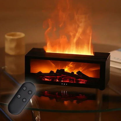 Rynx | Remote Control Colorful Flame Fireplace Aroma Diffuser