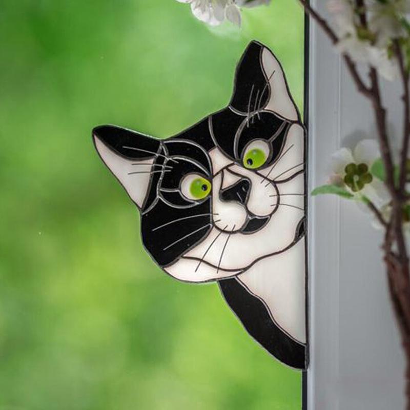 Rynx | Handmade Dyed Cat Sun Catchers for Glass Windows