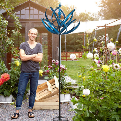 Rynx | Blue Wind Spinner made of Metal