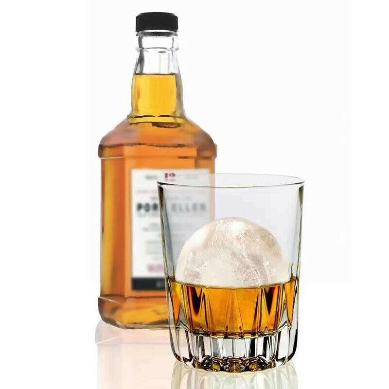 Rynx | Round Cylindrical Ice Ball Maker - 4 Perfect Refreshing Ice Sphere Cubes