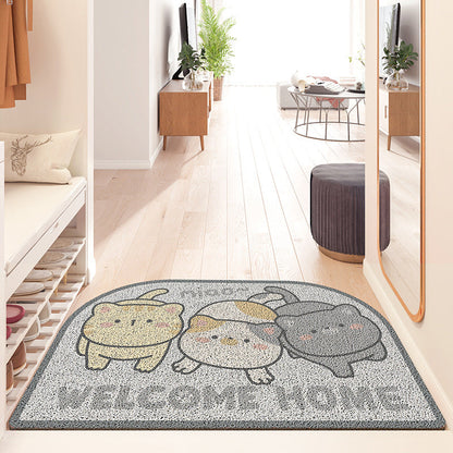 Rynx | Sweet Large Head Cat PVC Spiral Doormat