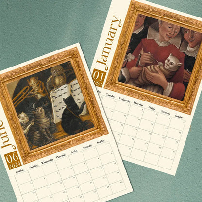 Rynx | Strange Medieval Cats Wall Calendar 2024