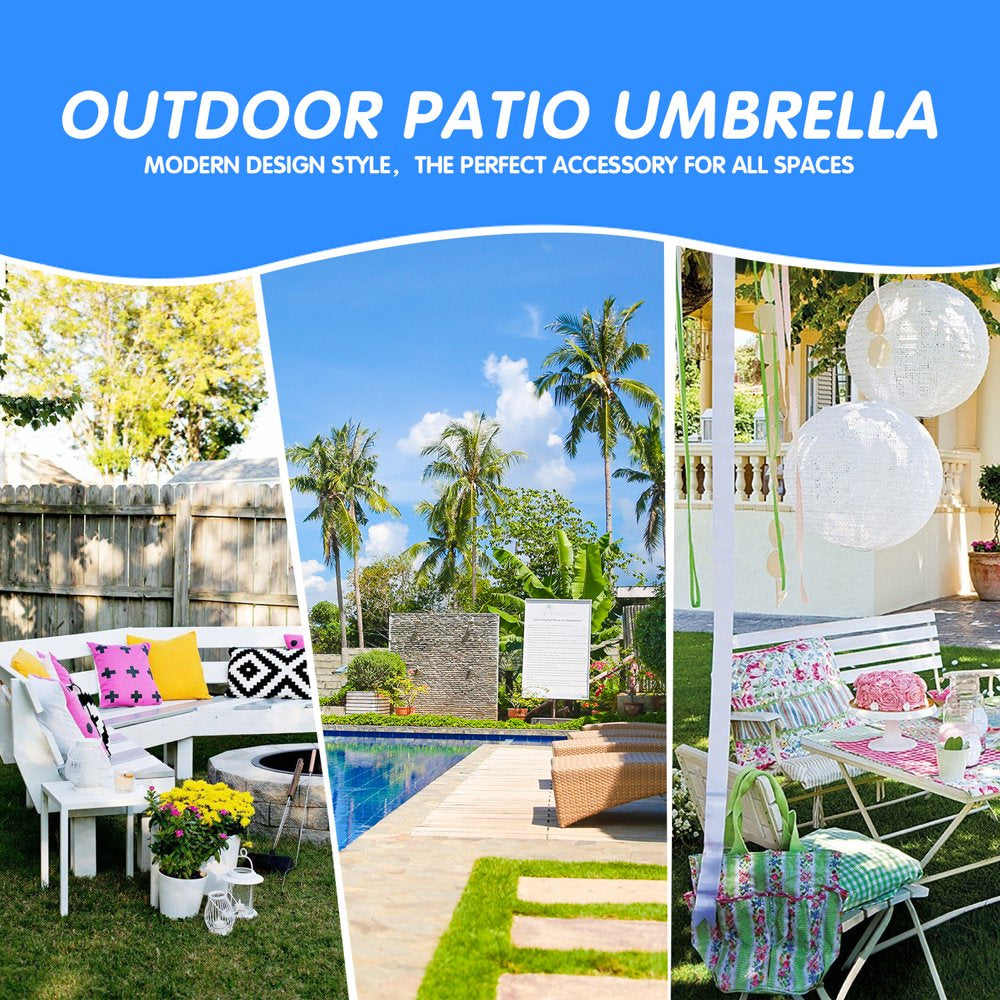 Rynx | 7.5FT Patio Umbrella with Push Button Tilt and Crank