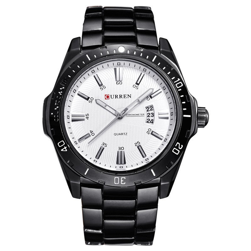 Rynx | Men's waterproof quartz watch with steel bracelet