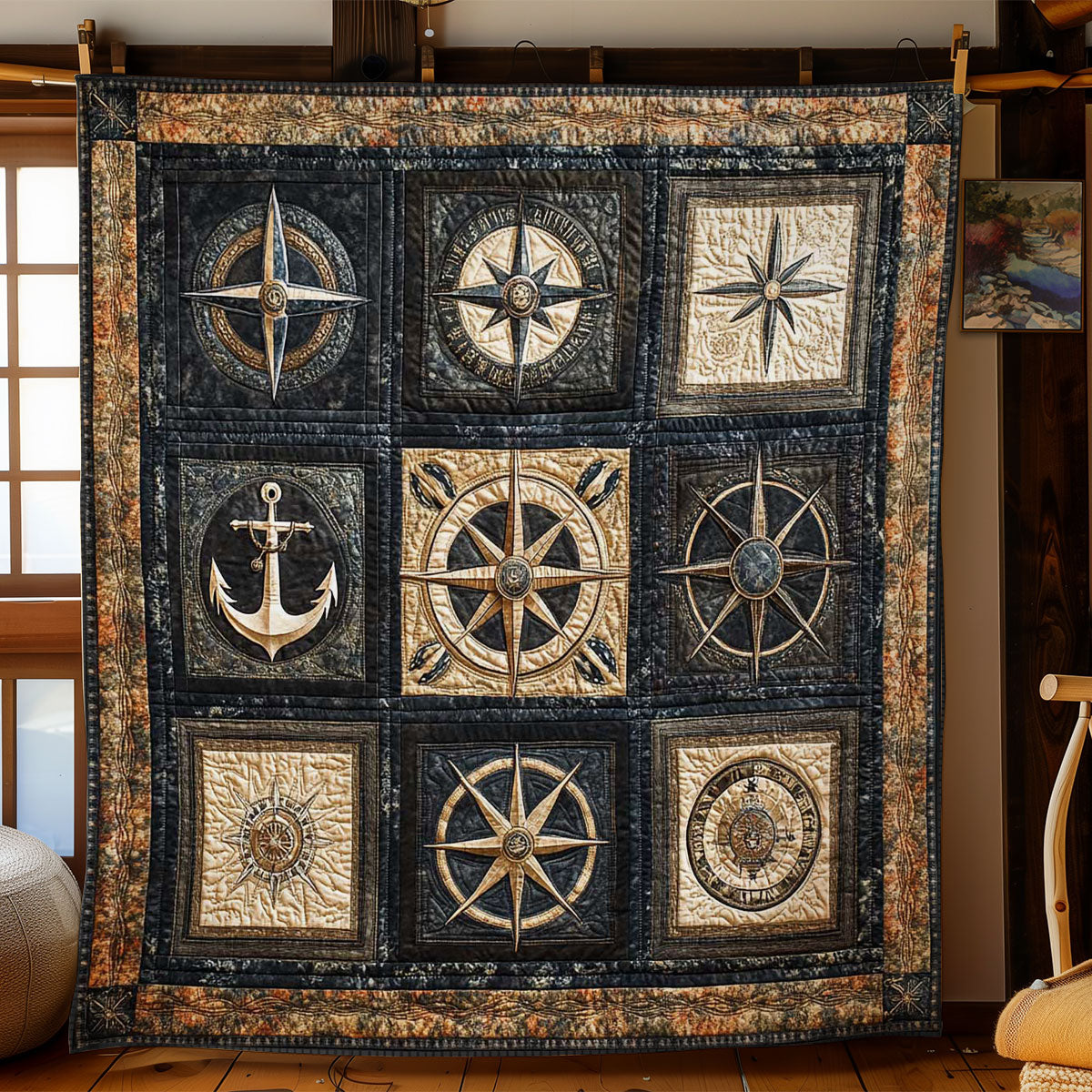 Rynx | Nautical Compass Quilt