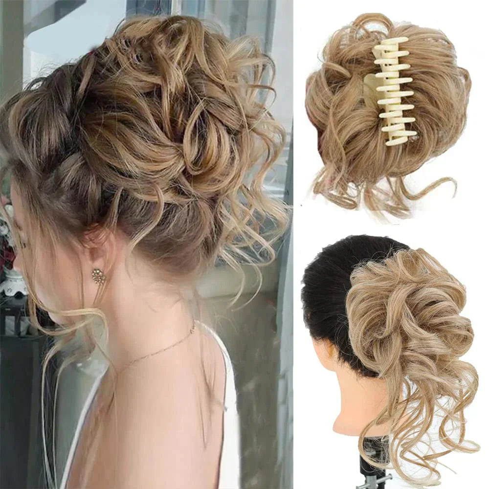 Rynx | Rose Curlybun: Instant Curly Bun Hair Clamp