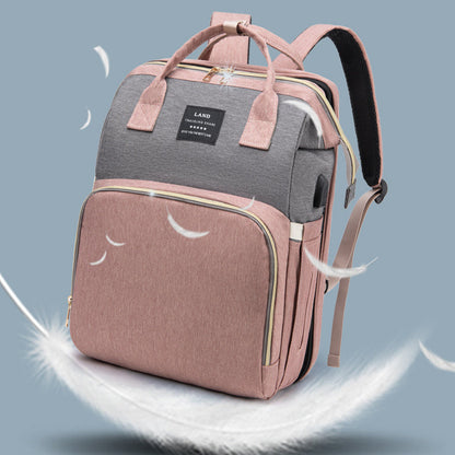 Rynx | Large capacity Mummy Baby children's bed backpack with insulated pocket