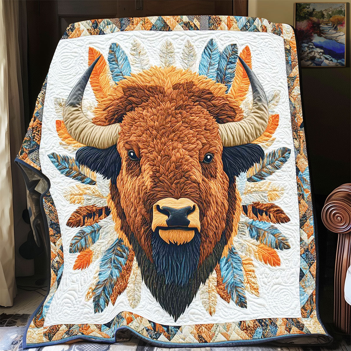 Rynx | Native American Bison Quilt