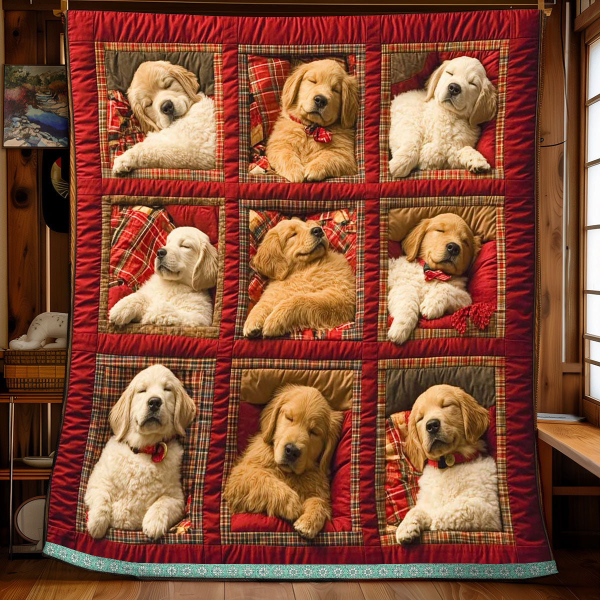 Rynx | Royal Golden Retriever Quilt