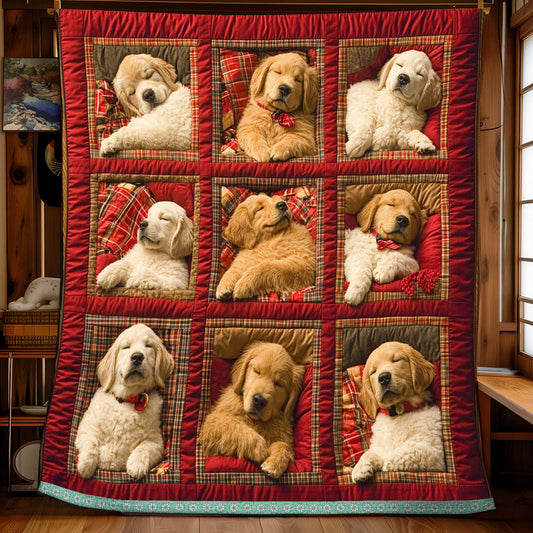 Rynx | Royal Golden Retriever Quilt