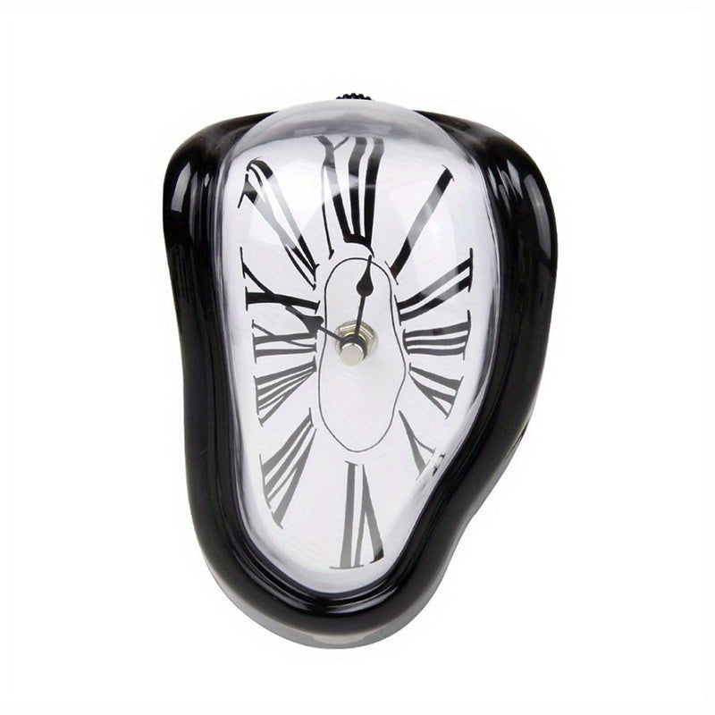 Rynx | Surrealist Bent Roman Wall Clock - Stylish Melting Clock for Home Decoration
