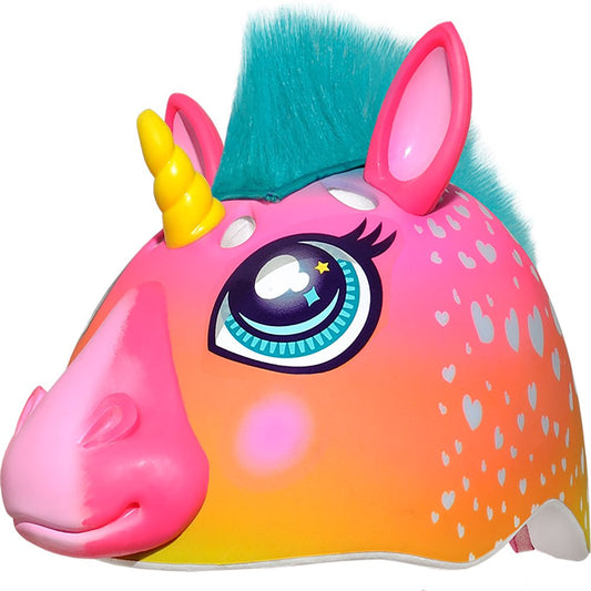 Rynx | Super Rainbow Unicorn Hair Bicycle Helmet, Kids 5+ (50-54Cm)